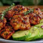 crispy garlic butter chicken bites - featured image