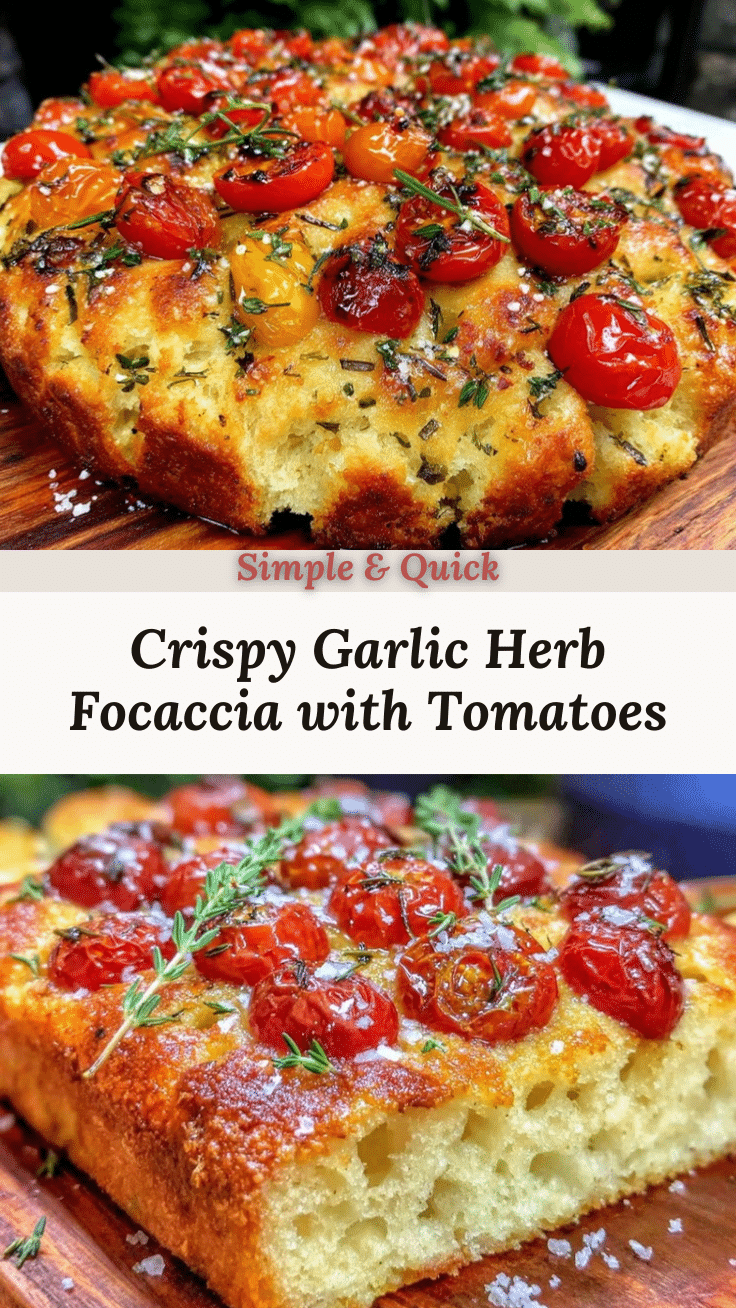 crispy garlic herb focaccia recipe