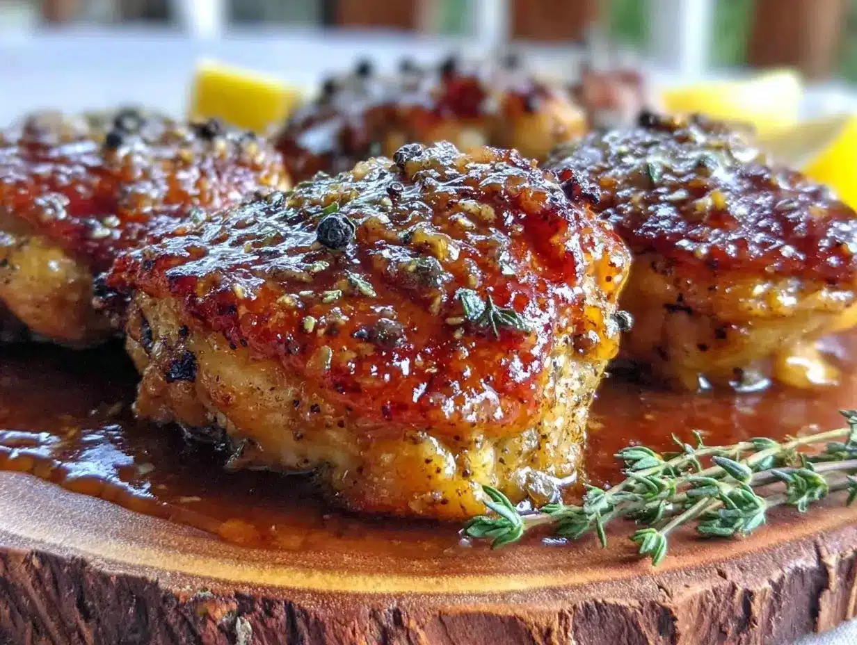 crispy honey mustard baked chicken thighs preparation steps