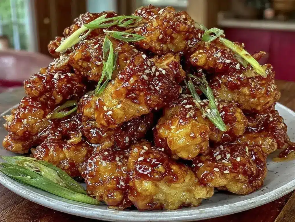 crispy honey sesame chicken recipe - featured image