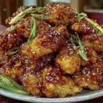 crispy honey sesame chicken recipe - featured image