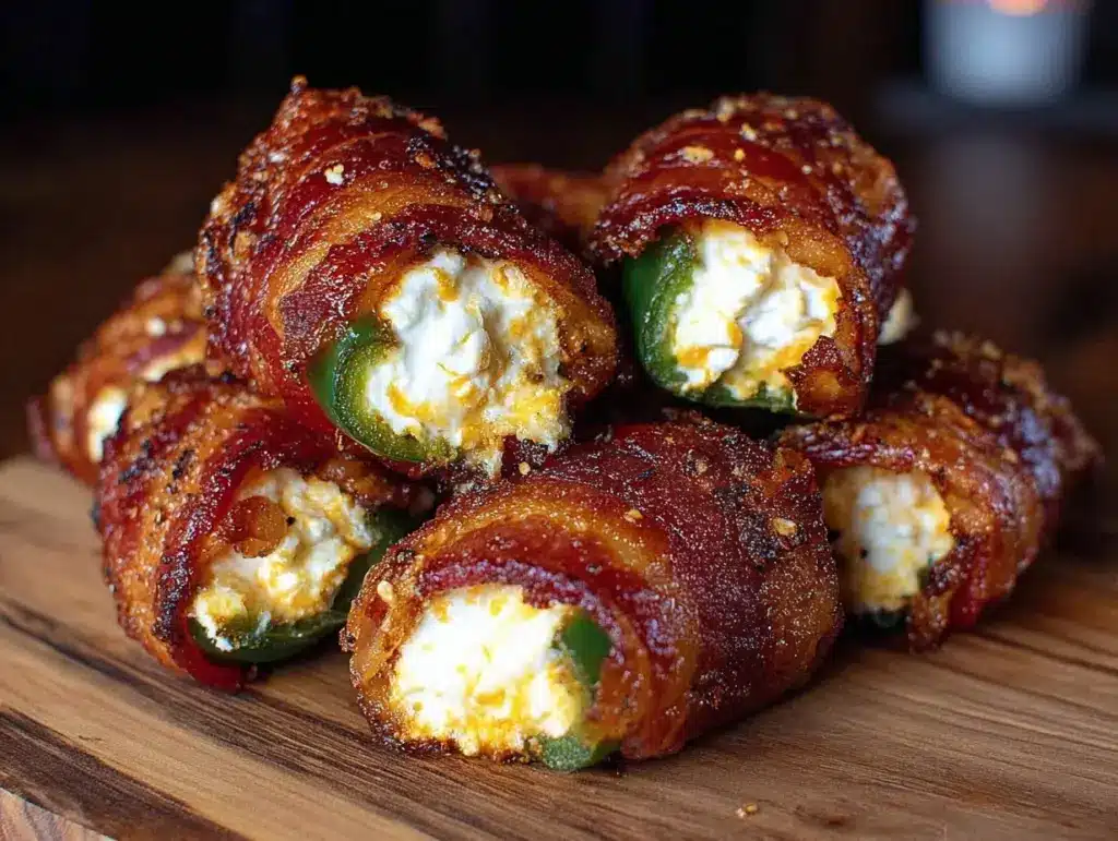 crispy loaded bacon jalapeño poppers - featured image