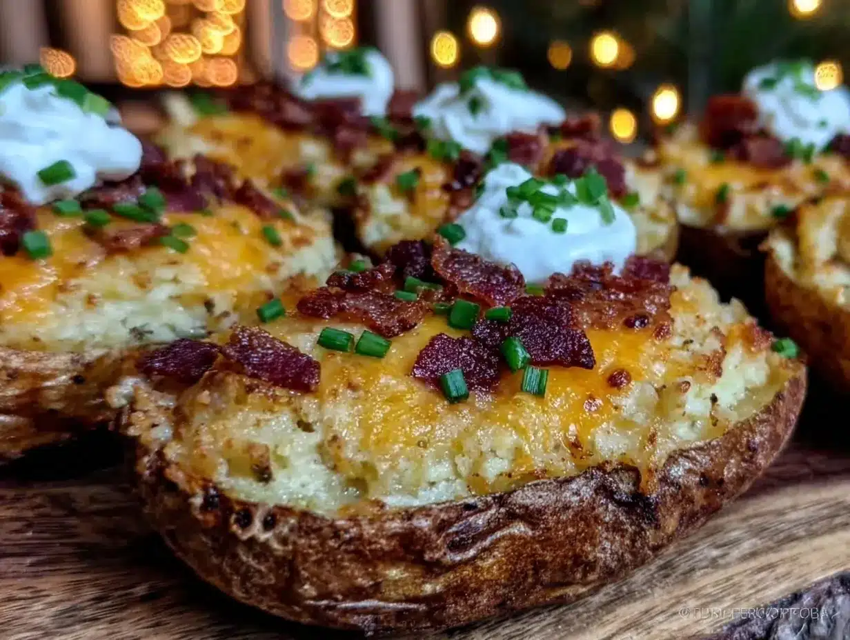 crispy loaded potato skins preparation steps