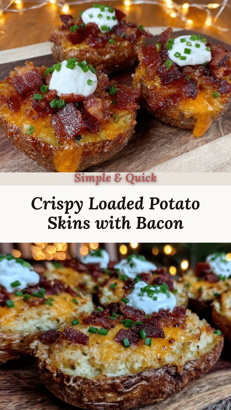 crispy loaded potato skins recipe