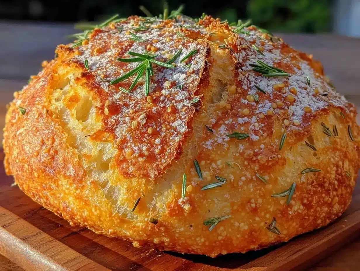 crispy olive rosemary sourdough boule preparation steps