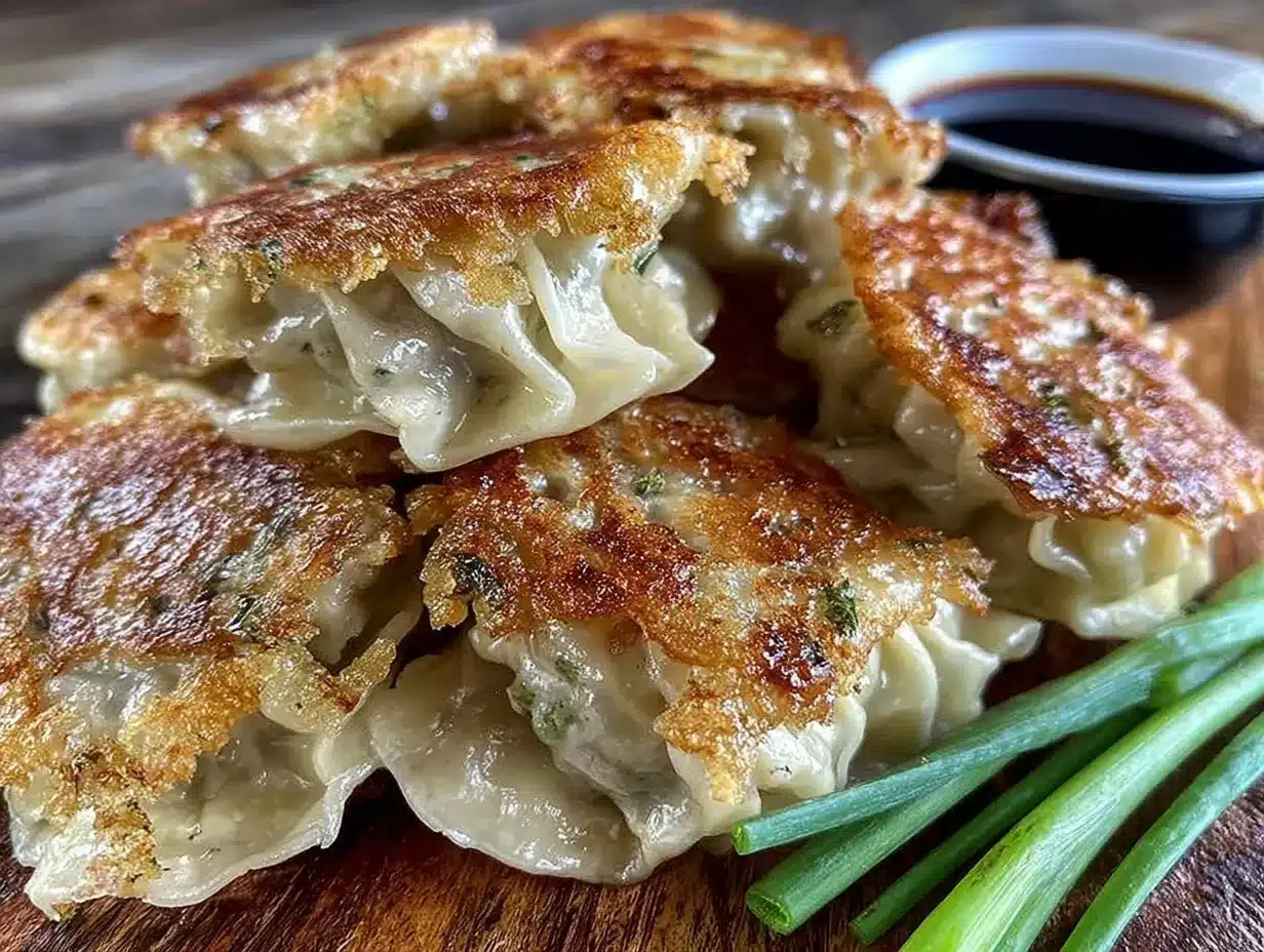crispy pan-fried pork dumplings preparation steps