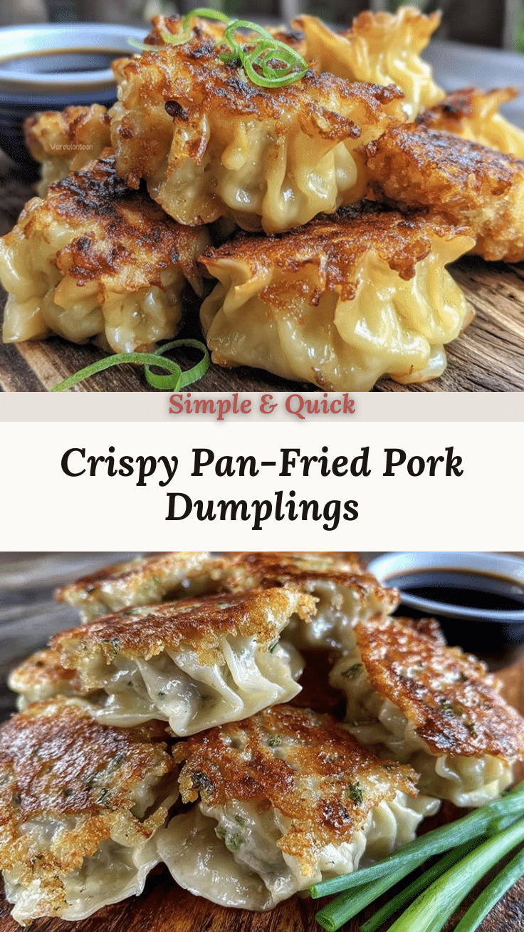 crispy pan-fried pork dumplings recipe