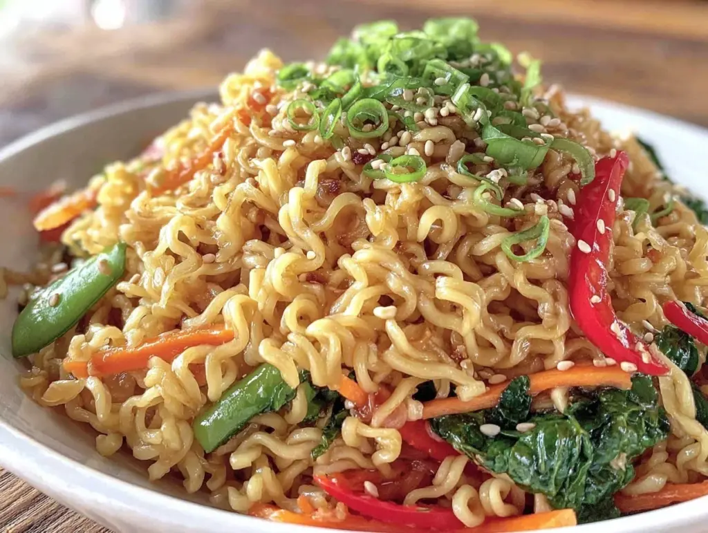 crispy ramen noodle stir-fry - featured image