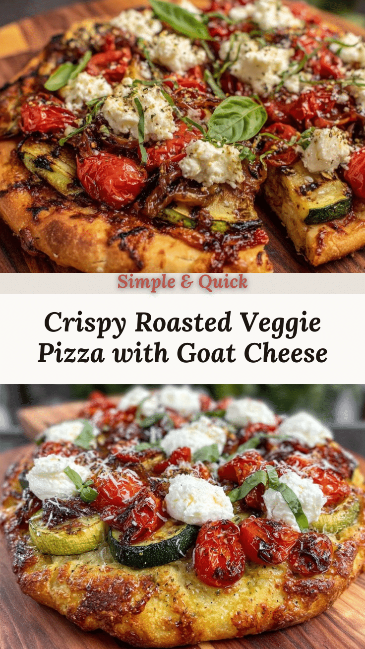 crispy roasted vegetable pizza recipe