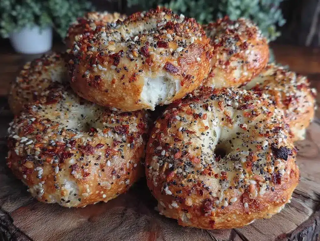 crispy sourdough bagels - featured image