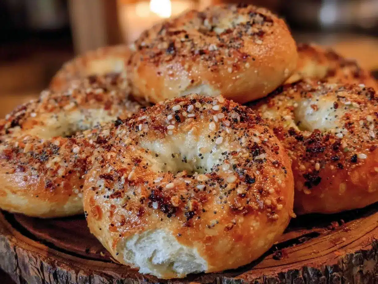crispy sourdough bagels preparation steps