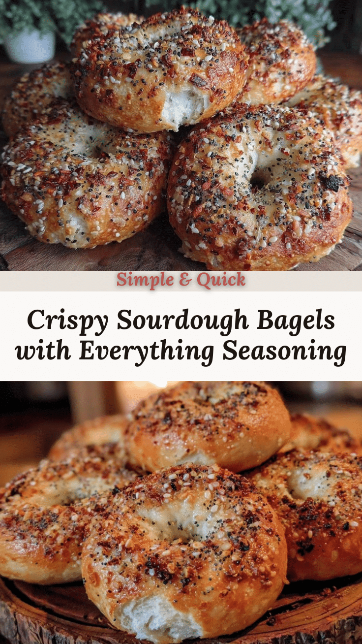 crispy sourdough bagels recipe