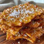 crispy sourdough discard crackers - featured image