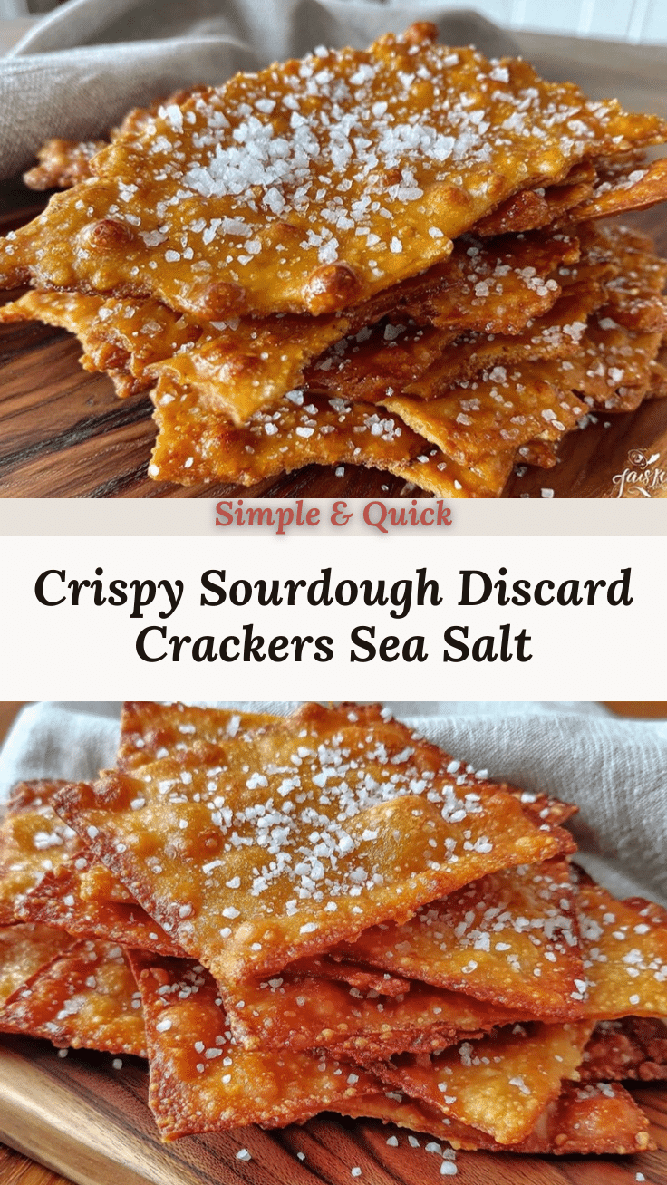 crispy sourdough discard crackers recipe