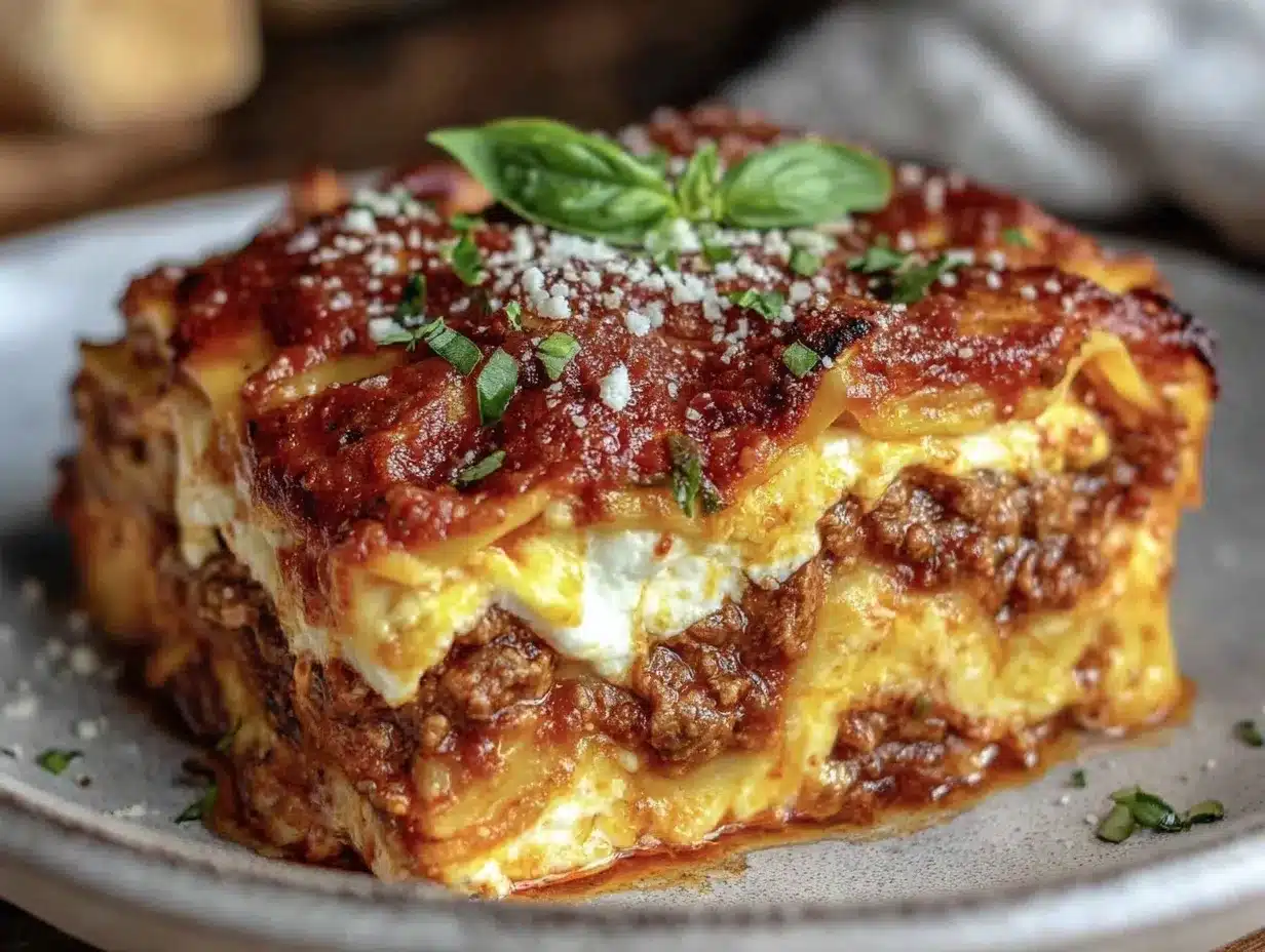 easy cheesy crockpot lasagna preparation steps