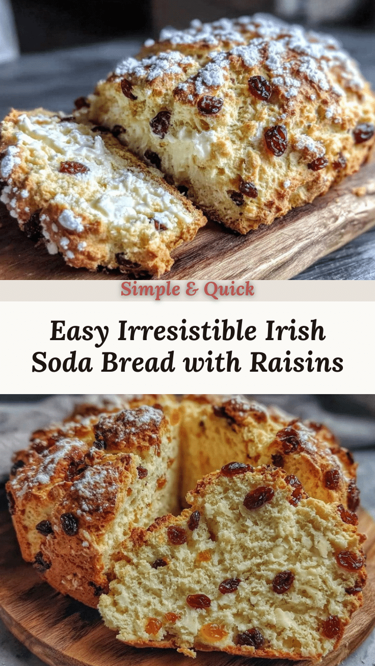 easy Irish soda bread with raisins recipe