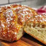 easy no-knead crusty artisan bread recipe - featured image