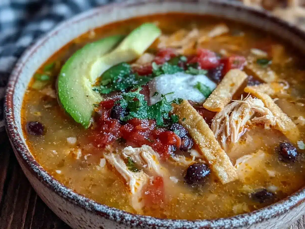 easy slow cooker chicken tortilla soup preparation steps