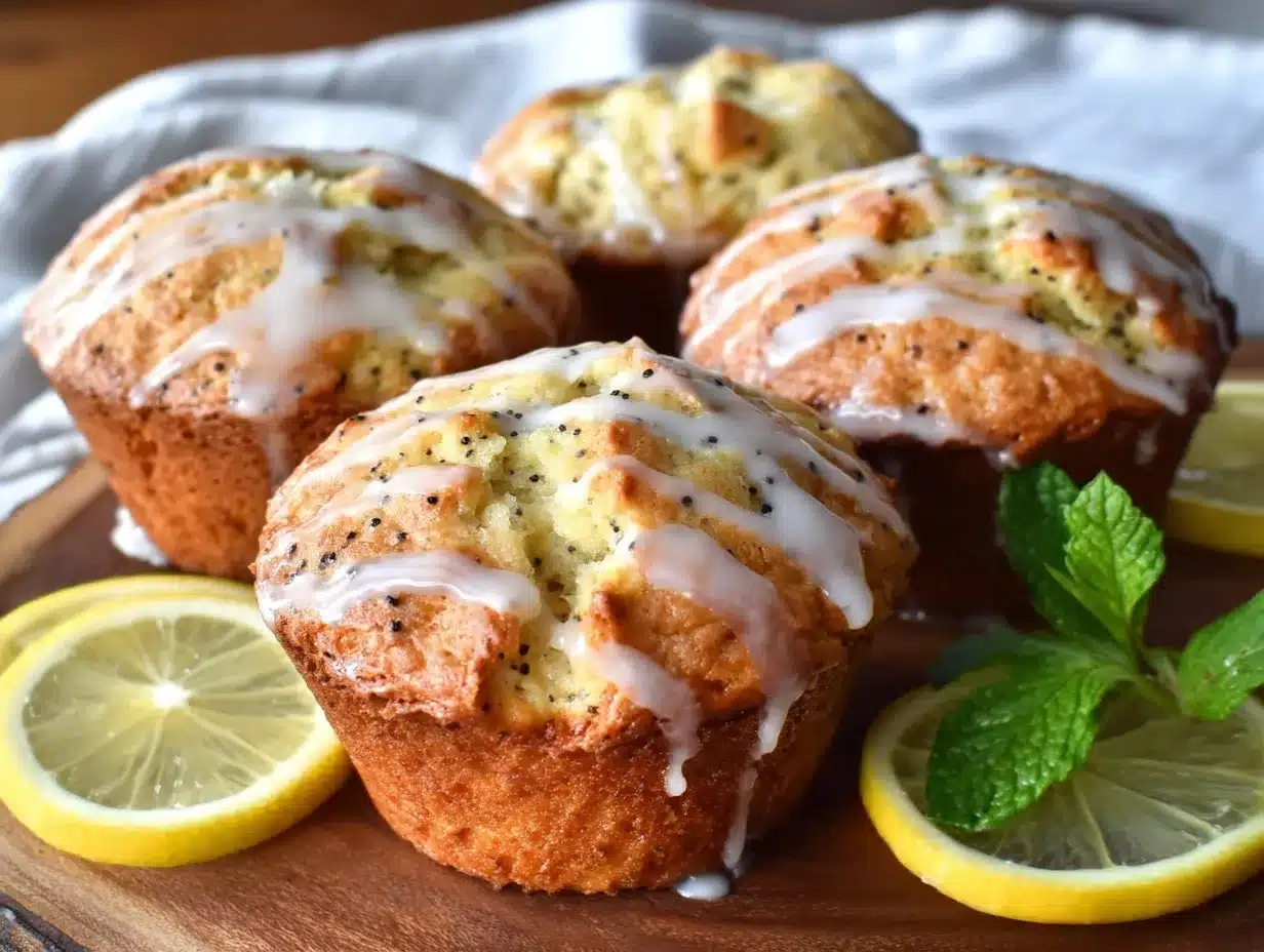 easy zesty lemon poppy seed muffins preparation steps