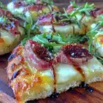 fig jam prosciutto pizza - featured image