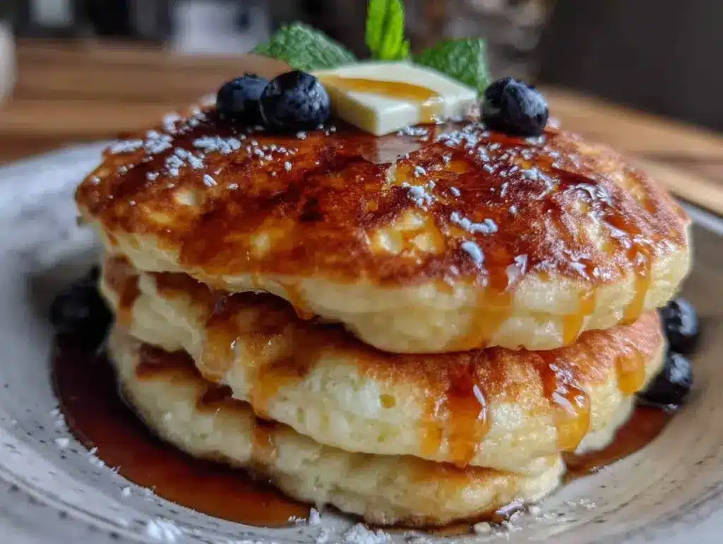 fluffy buttermilk pancakes - featured image
