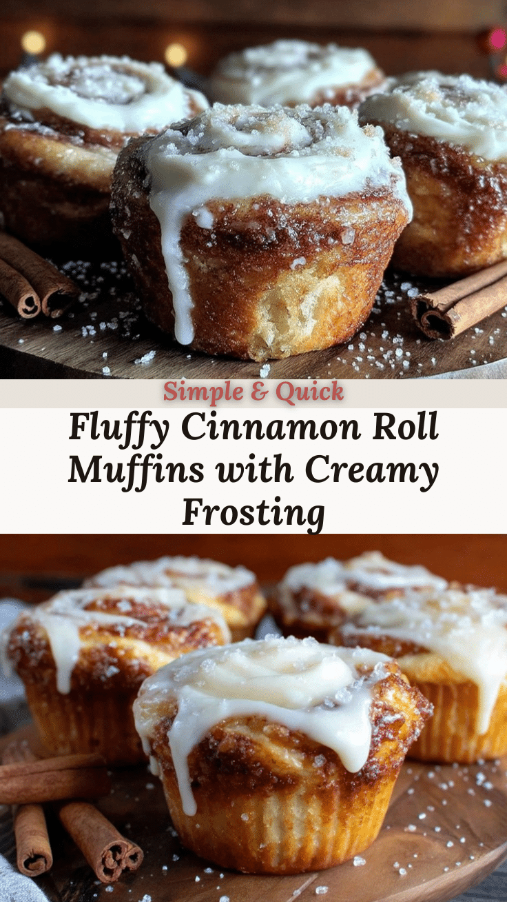 fluffy cinnamon roll muffins recipe