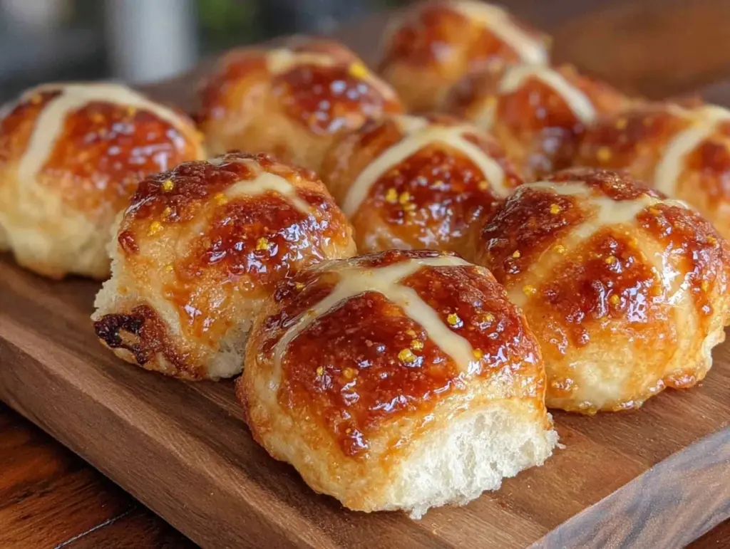 fluffy hot cross buns - featured image