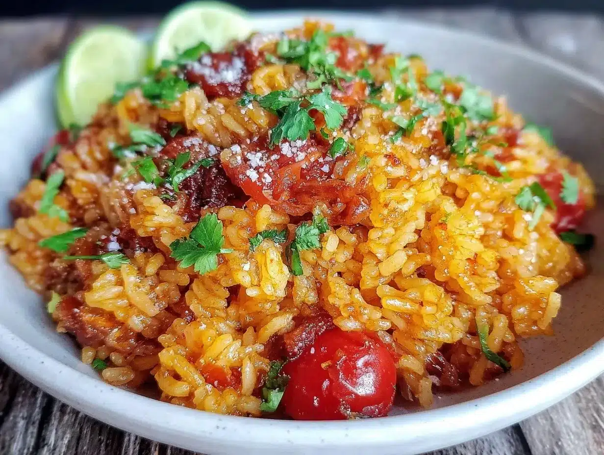 fresh mexican rice preparation steps