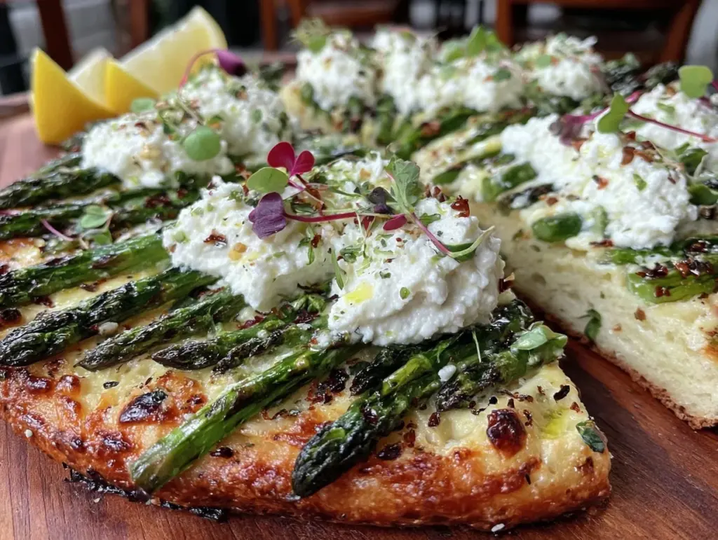Fresh Spring Asparagus Pizza - featured image