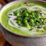 fresh spring pea mint soup - featured image