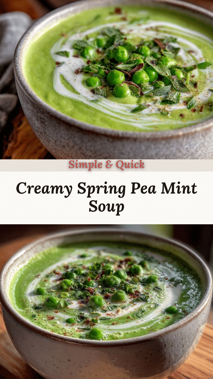 fresh spring pea mint soup recipe