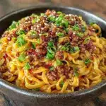 garlic chili oil noodles - featured image