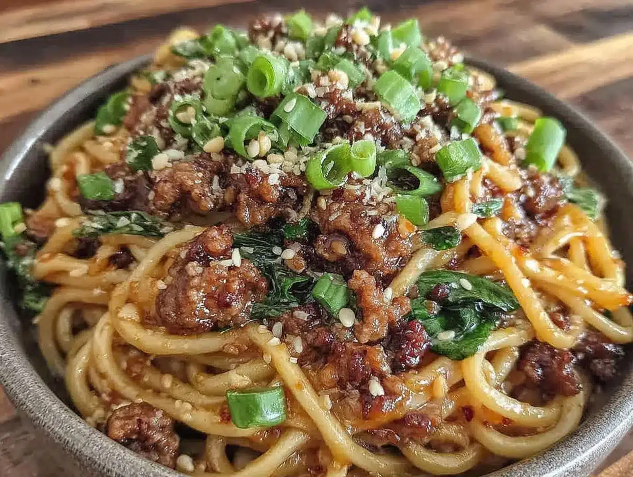 garlic chili oil noodles preparation steps