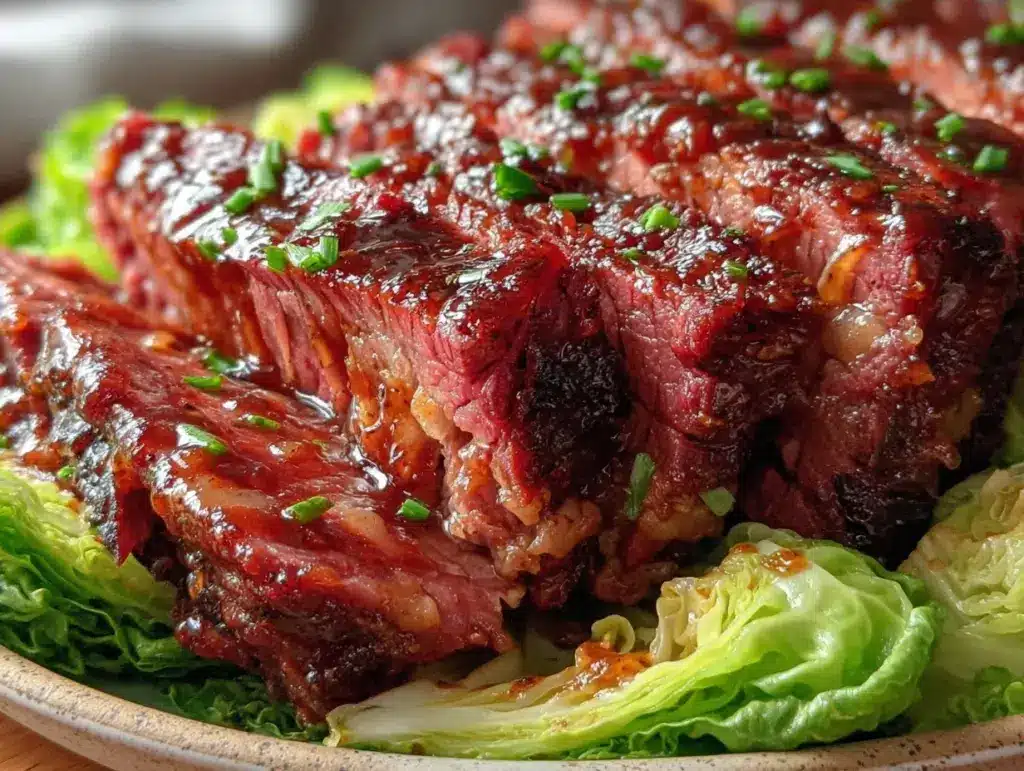 Guinness Braised Corned Beef with Cabbage - featured image