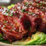 Guinness Braised Corned Beef with Cabbage - featured image