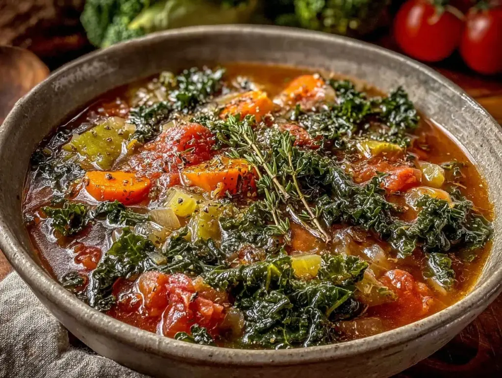healthy detox vegetable soup - featured image