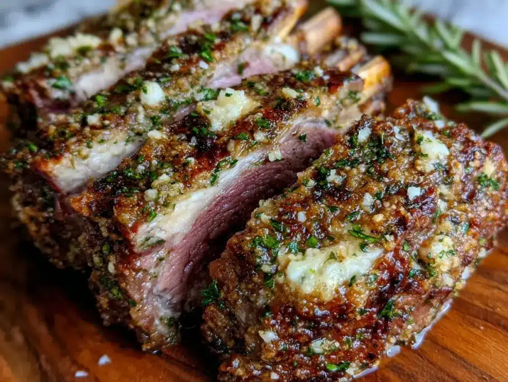 herb-crusted rack of lamb - featured image