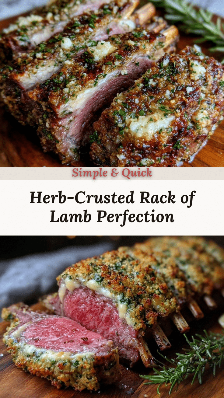herb-crusted rack of lamb recipe