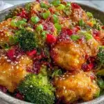 honey garlic chicken stir-fry - featured image