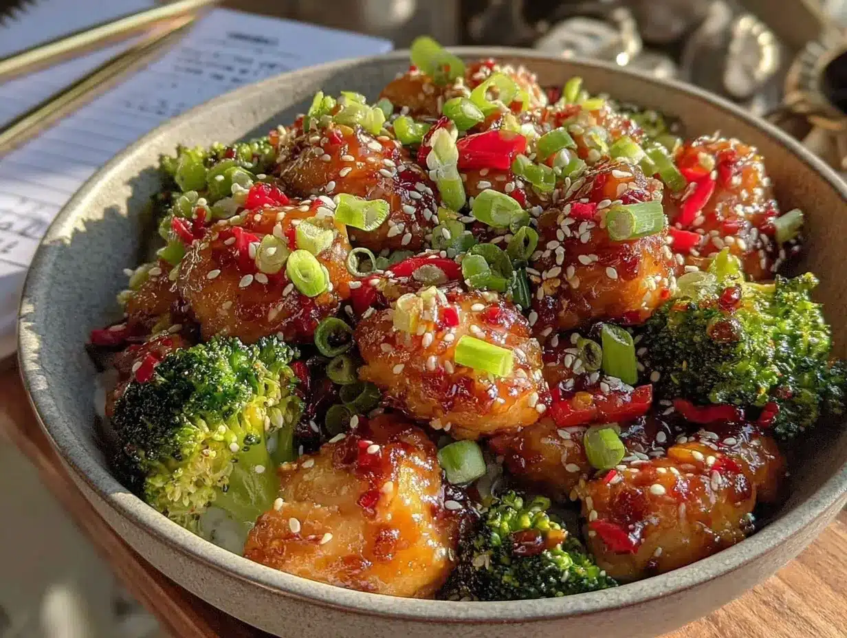 honey garlic chicken stir-fry preparation steps