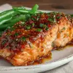 honey mustard glazed salmon - featured image