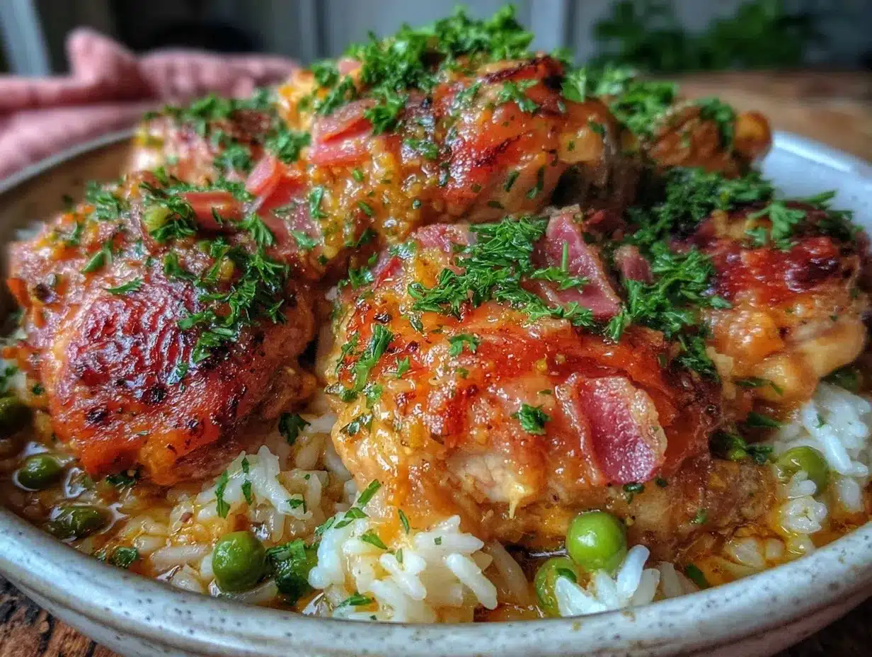 Instant Pot Chicken and Rice preparation steps