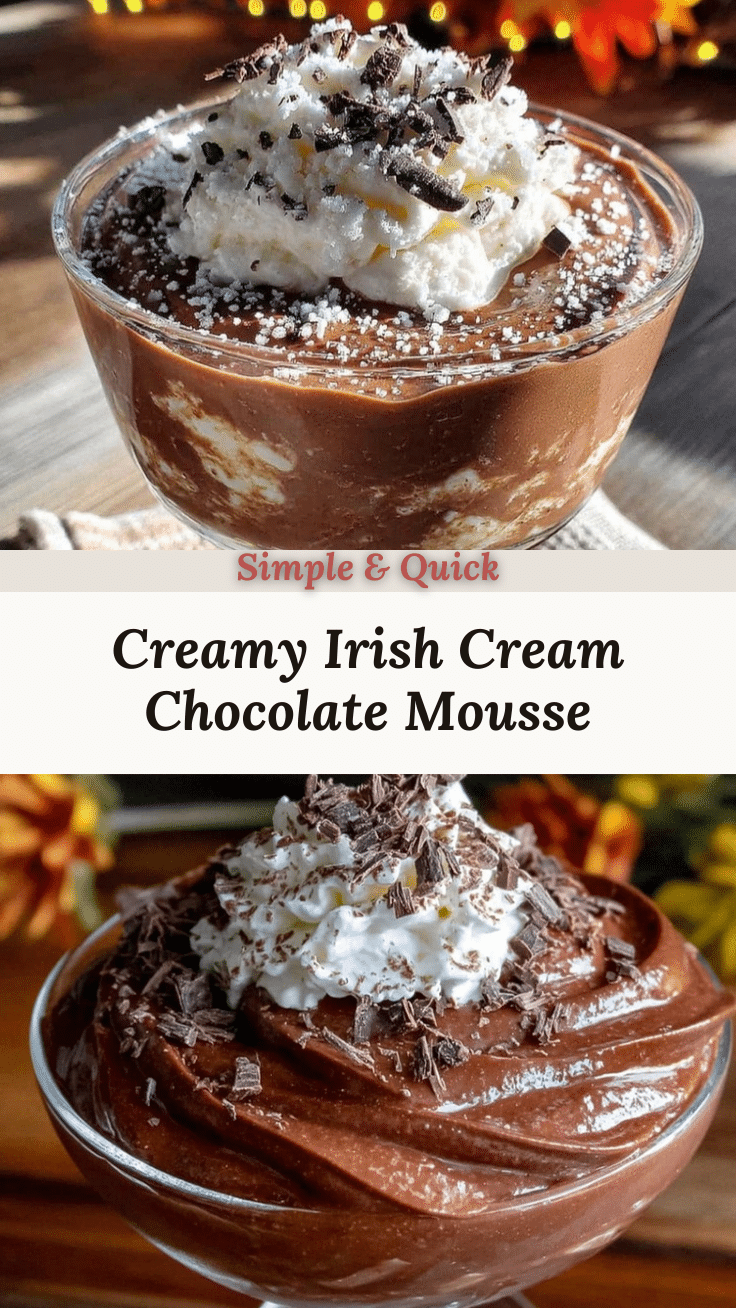 Irish cream chocolate mousse recipe