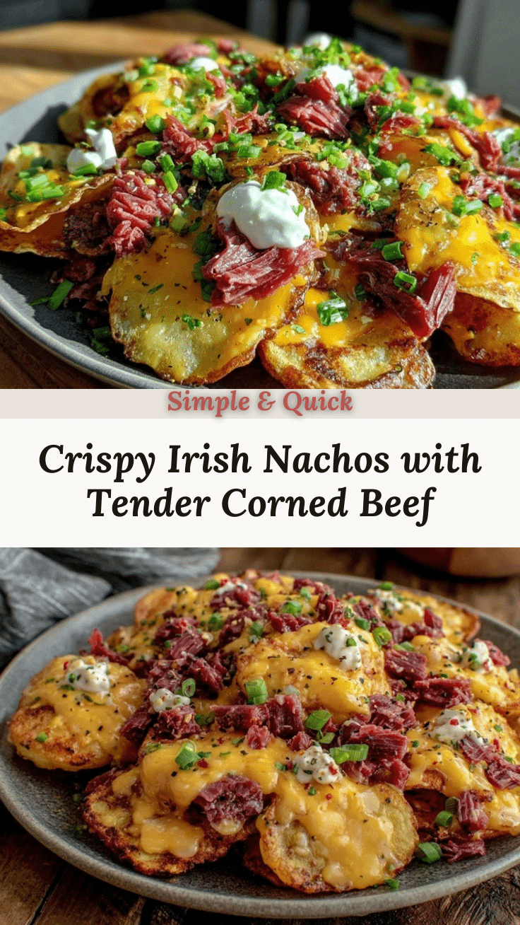 Irish nachos with tender corned beef recipe