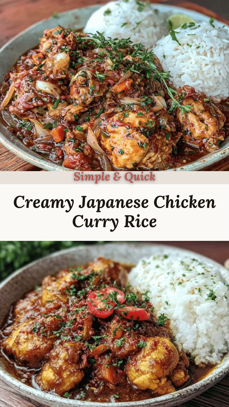 Japanese chicken curry rice recipe