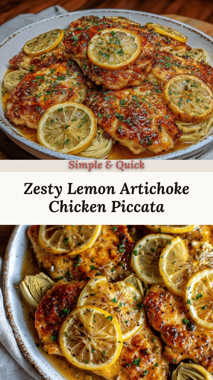 Lemon Artichoke Chicken Piccata recipe