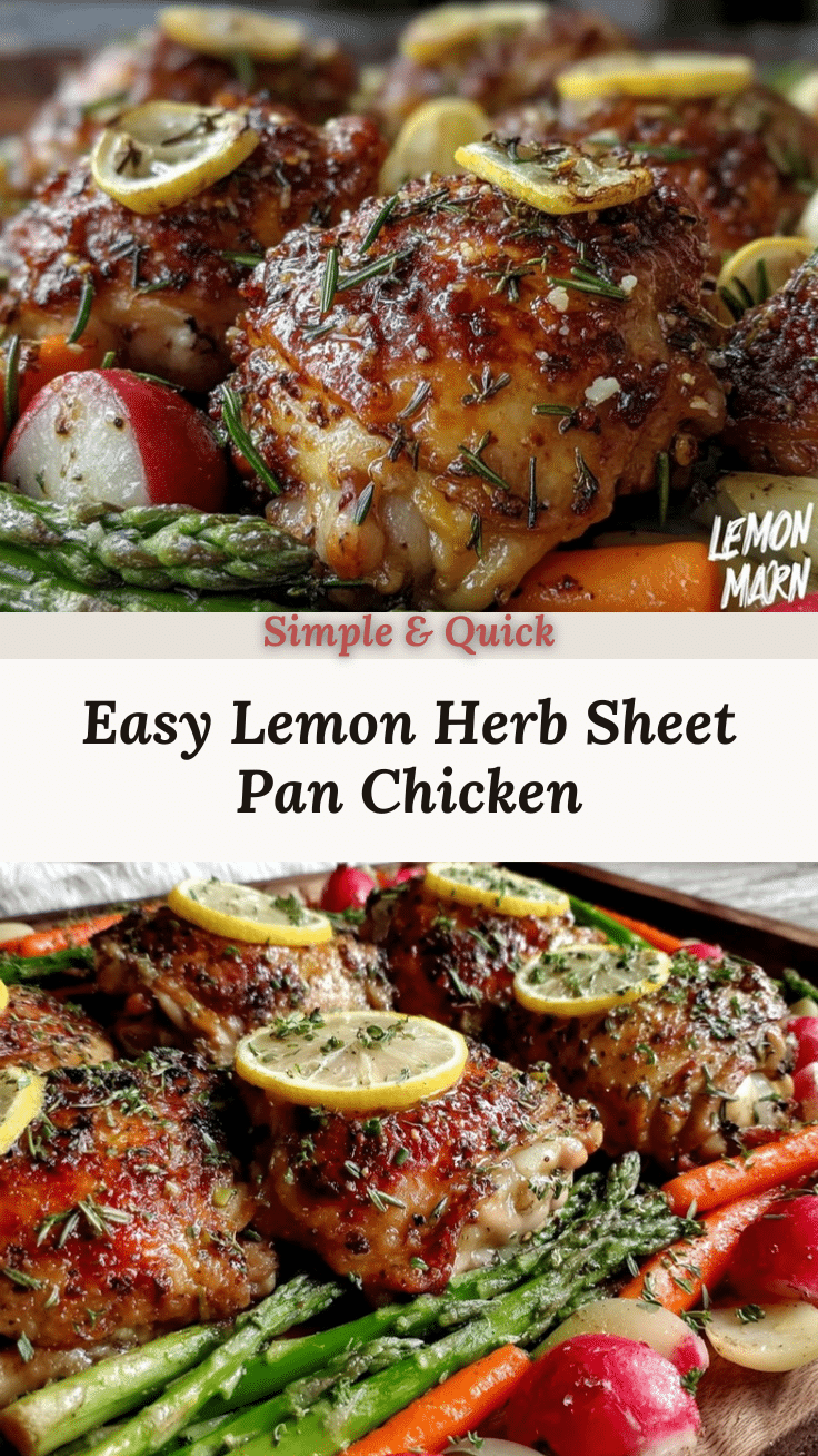lemon herb sheet pan chicken recipe