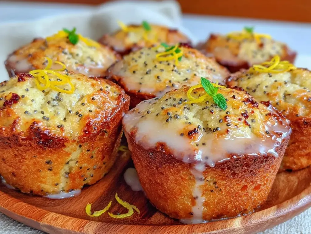 lemon poppyseed muffins - featured image