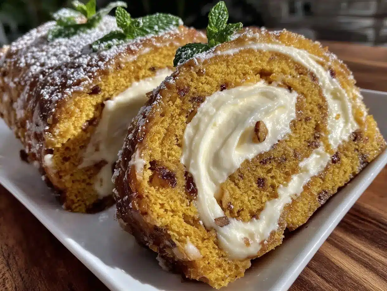 moist carrot cake swiss roll preparation steps