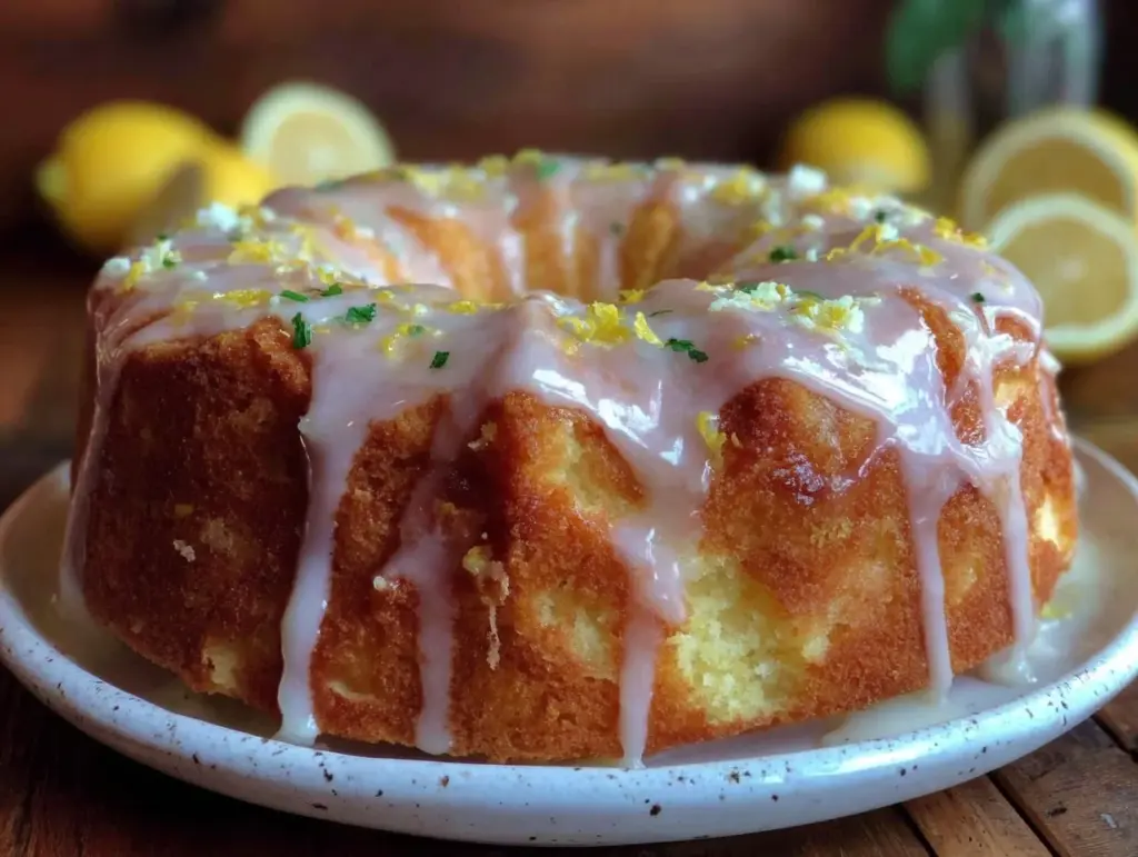 moist lemon Bundt cake - featured image